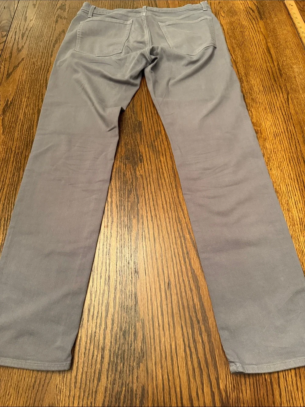 J Brand Star Slim Straight Gray Jeans 34 Stretch Garment Dyed USA Made
